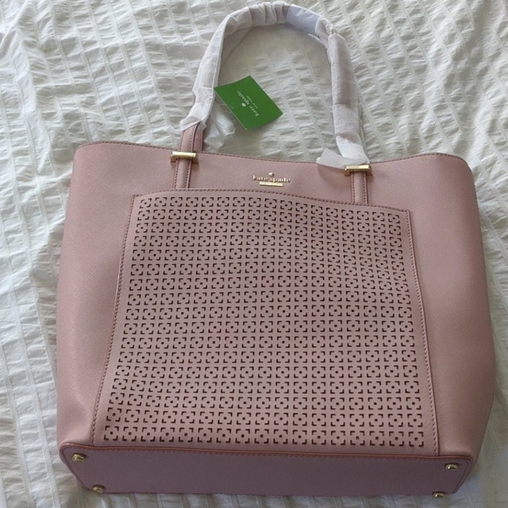 Kate Spade tote: pink cedar Street perf